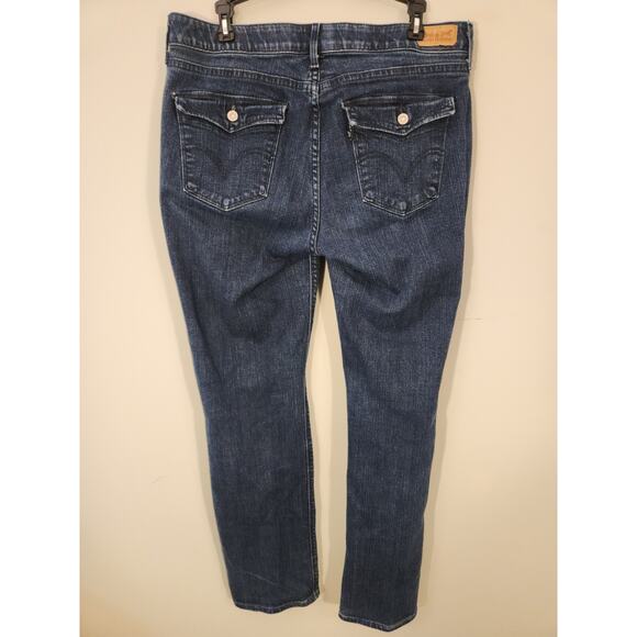 Levi's 525 Jeans Womens 14M 14 34 X 29.5 Blue Perfect Waist Straight Leg - Picture 5 of 15